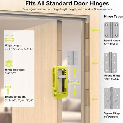 🎉Door Hinge Router Template
