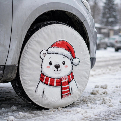 🔥HOT SALE🔥Christmas Car Wheel Covers – Festive Character Hubcap Covers, Set of 4