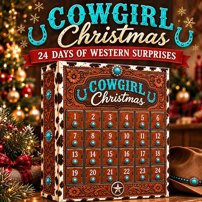 🤠 24-Day Cowgirl Christmas Countdown Calendar
