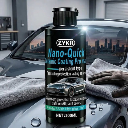 🚘 Nano Ceramic Car Paint Coating – Quick Gloss & Shine Care