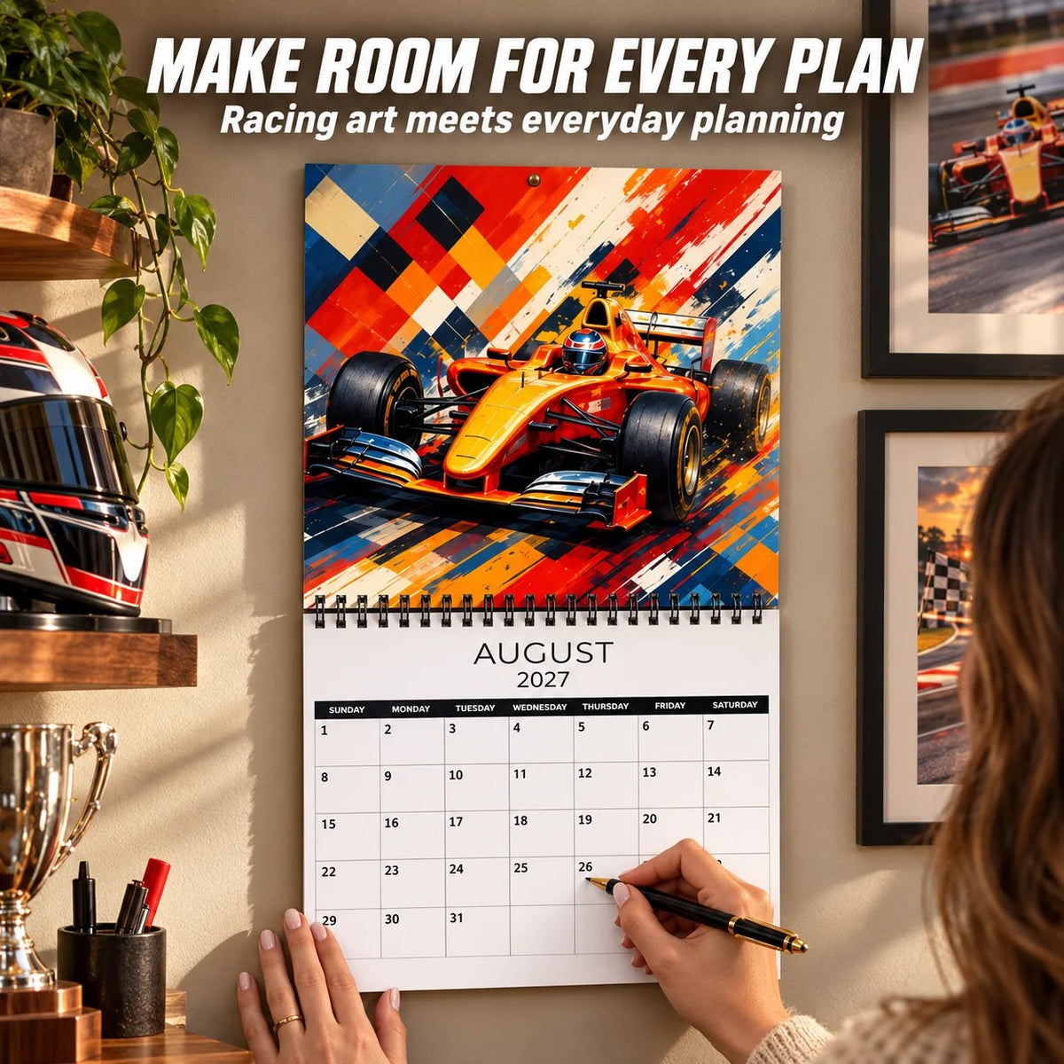 🏁 For the Love of Racing — 2027 Racing Wall Calendar