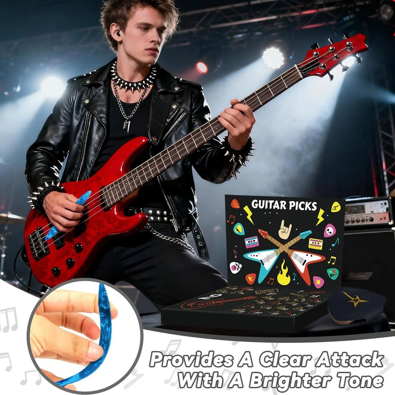 Guitar pick advent calendar gift set for guitar players