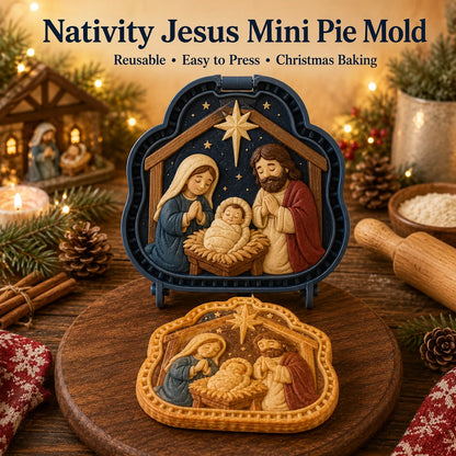 ⏳ Last Day 49% OFF – ✝️ 16-Design Christian Mini Pie Mold Collection | Reusable Embossed Molds for Shaping Detailed Jesus, Mary, Angels, Crosses, Dove & Faith-Inspired Pies 🥧✨