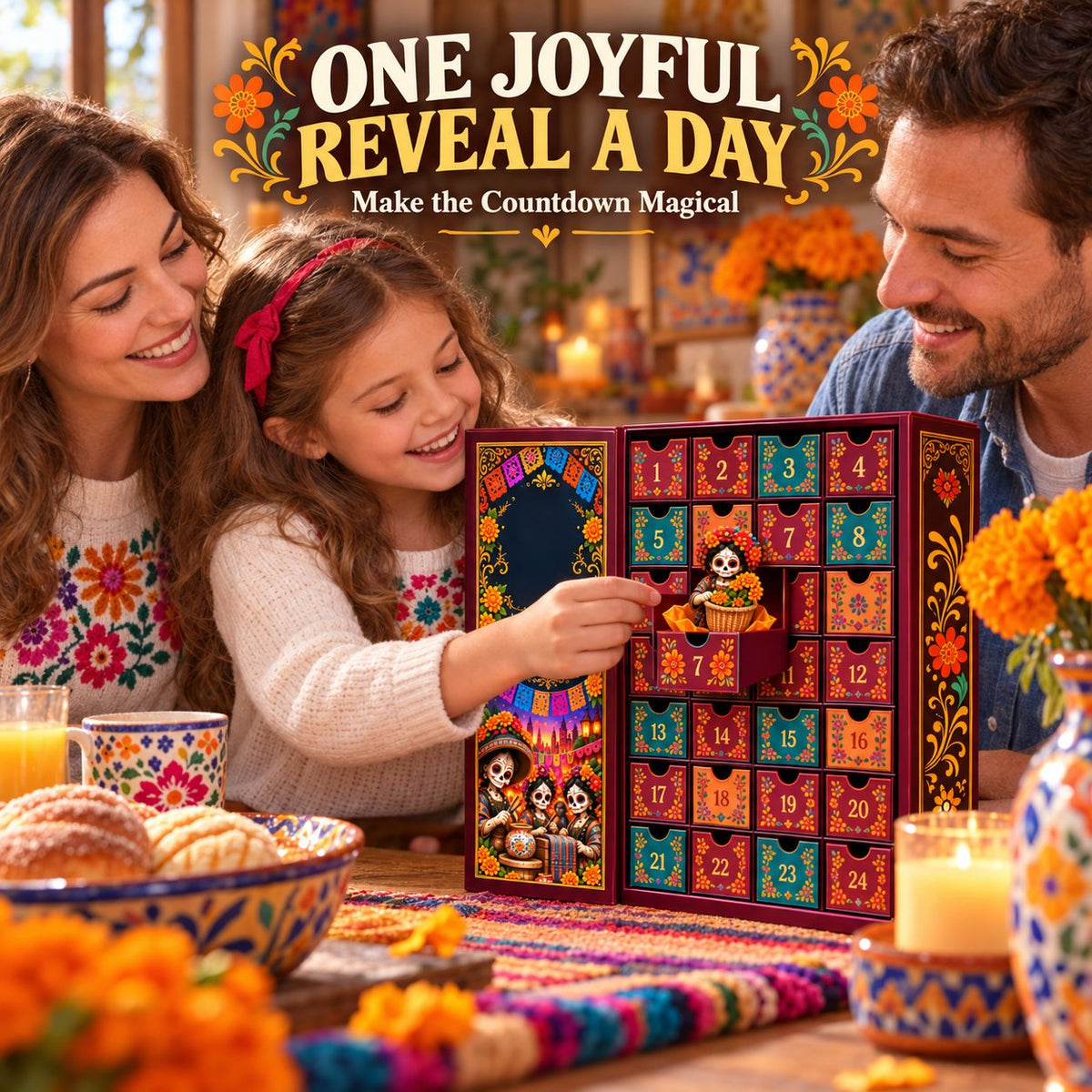 Día de Muertos Collector Advent Calendar – 24 Miniature Figurines