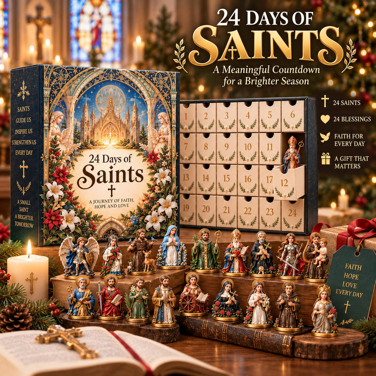 👑 24 Days of Saints Advent Calendar