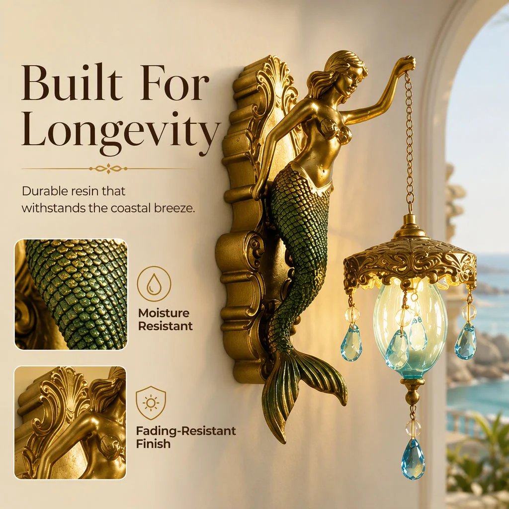 🎉Vintage Mermaid Wall Sconce – For Indoor and Outdoor Use