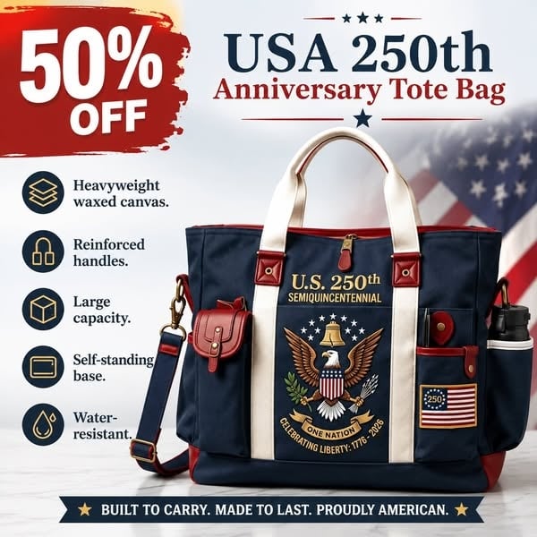 🎉🦅✨USA 250th Anniversary Edition Outdoor Tote Bag