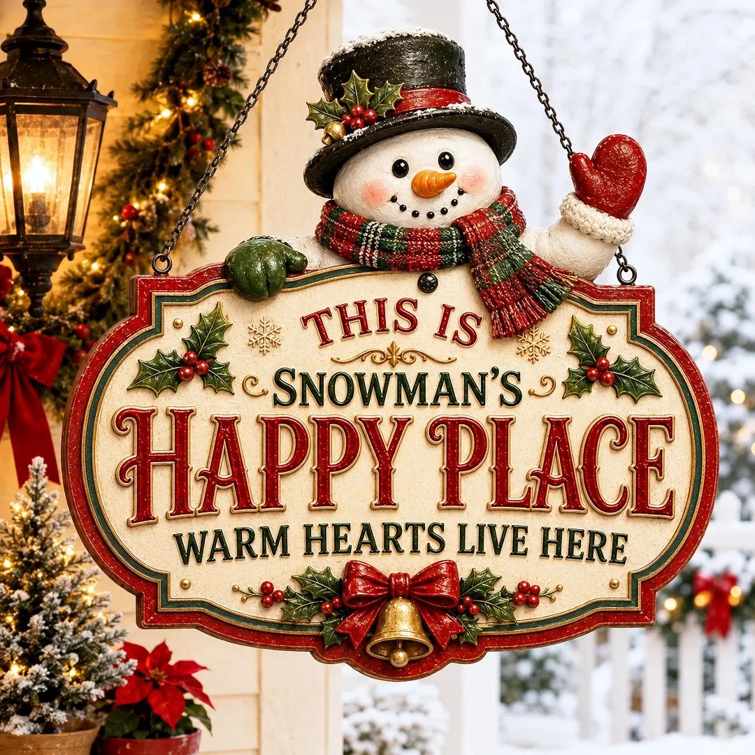 ⏳ Last Day 49% OFF – 🎄Christmas Character Wooden Hanging Sign Collection | 8 Festive Designs in 7.9 or 11.8 in with Vintage-Inspired Artwork, Layered Holiday Details & Hanging Design ✨