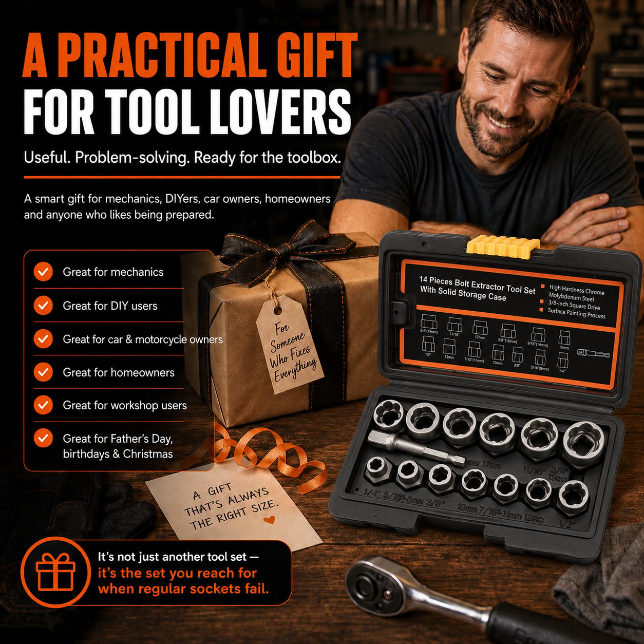 🧰13+1 PCS Bolt & Nut Extractor Set🔩-Buy 2 Get Free Shipping