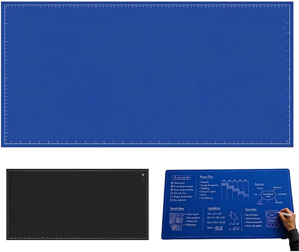Blueprint Deskmat material