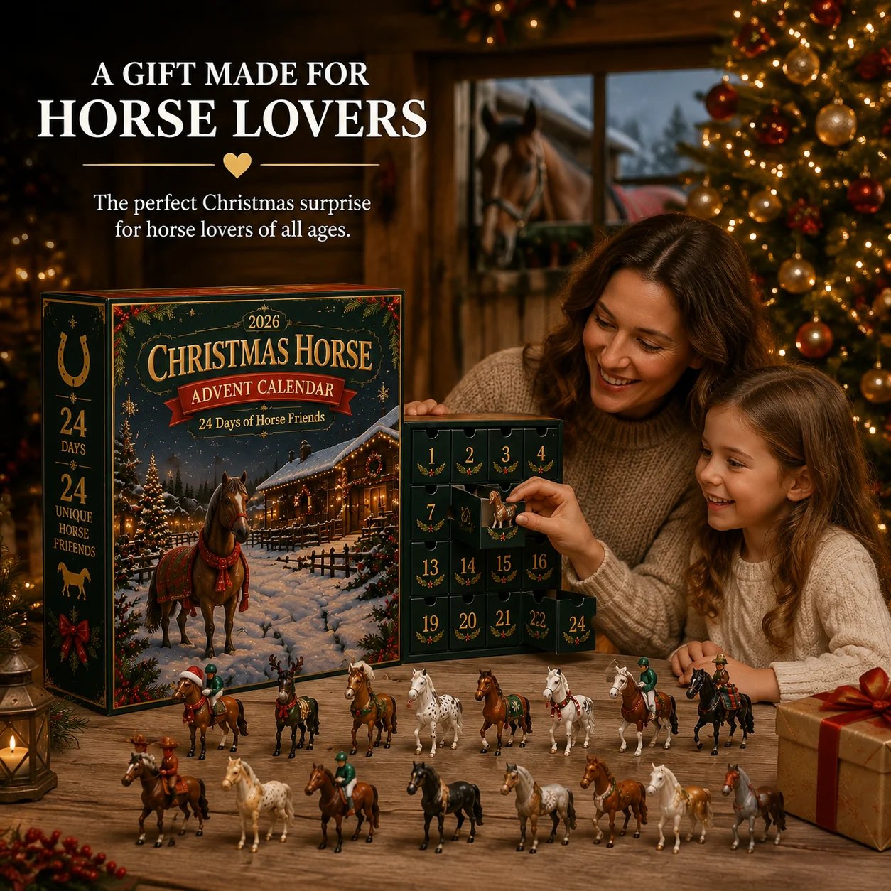 🐴 Christmas Horse Advent Calendar--24 Days of Horse Friends & Holiday Memories 🎄