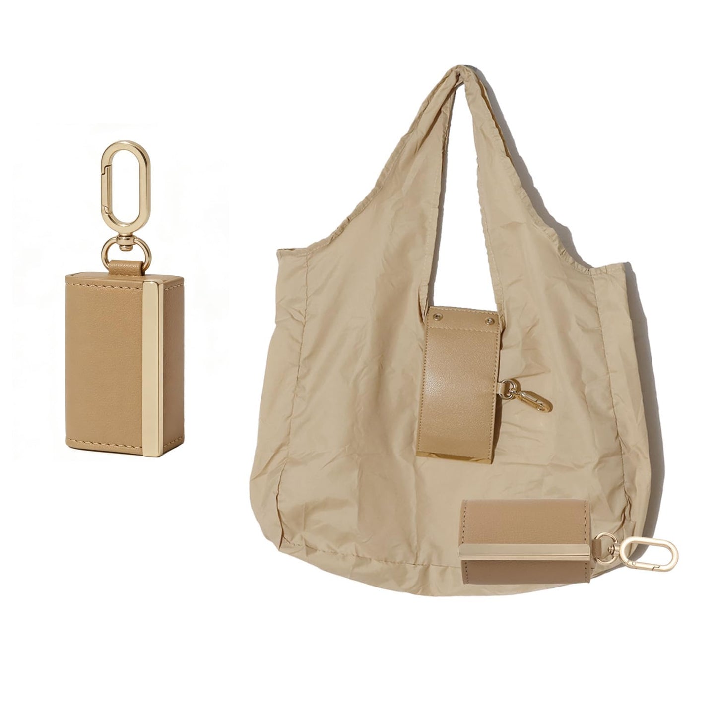 🔥LAST DAY SALE 49% OFF-👜✨Foldable Shopping Bag Keychain Eco-Friendly Reusable Tote Bag