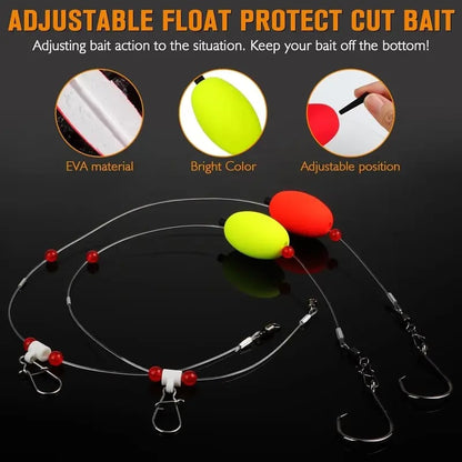 ⭐🎣 Pre‑Tied Saltwater Fish Finder Surf Fishing Rigs (6 Pack)