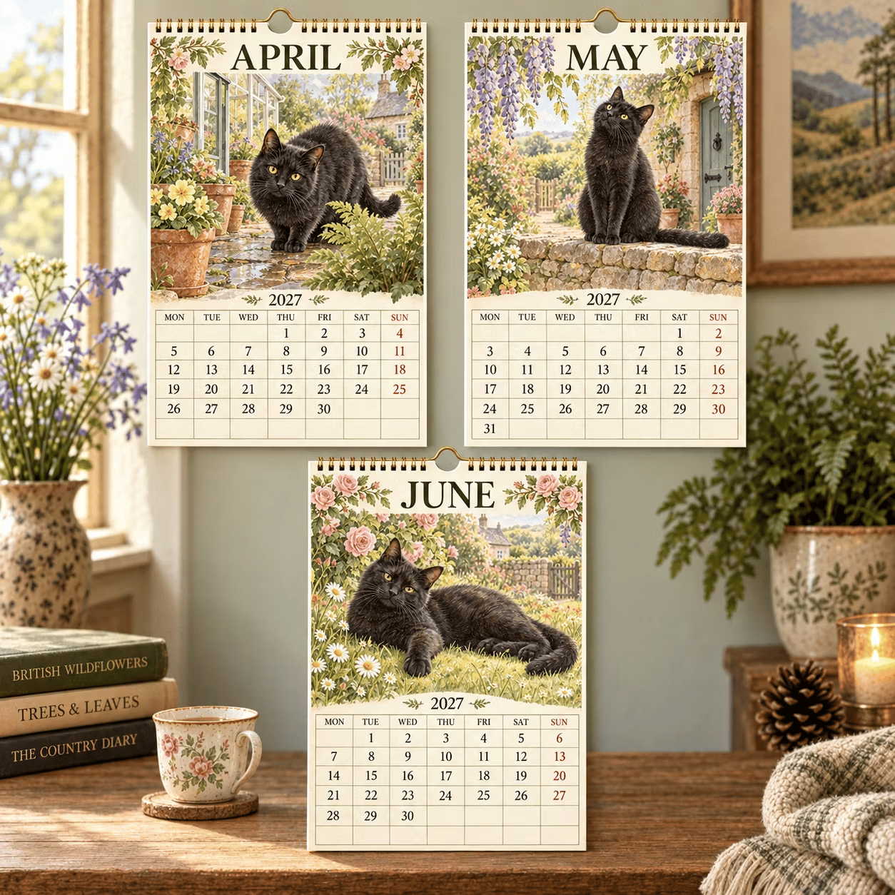 🐈‍⬛📅 2027 Black Cats Calendar - A Year Filled With Feline Charm