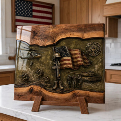 Handcrafted Veteran Memorial Display Boards(Ryan Handmade®)