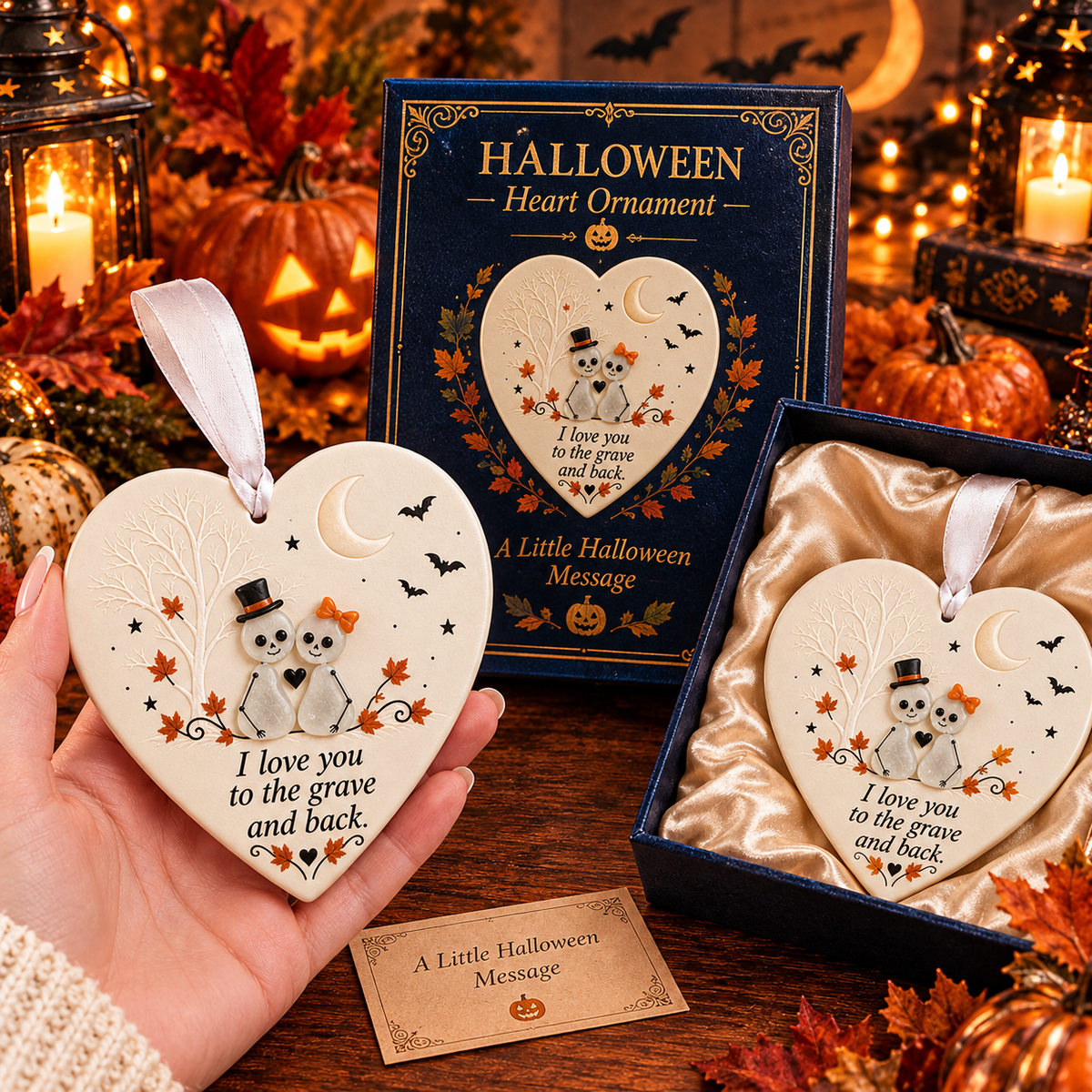 🎃❤️ Fall Family Connection Heart Ornaments | 7 Designs