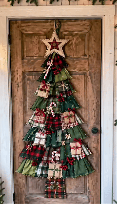 ⏳ Last Day 49% OFF – 🎄Beginner-Friendly DIY Oversized Patchwork Christmas Tree Door Hanging Kit | Complete Kit with All Tools & Step-by-Step Guide Included 💕
