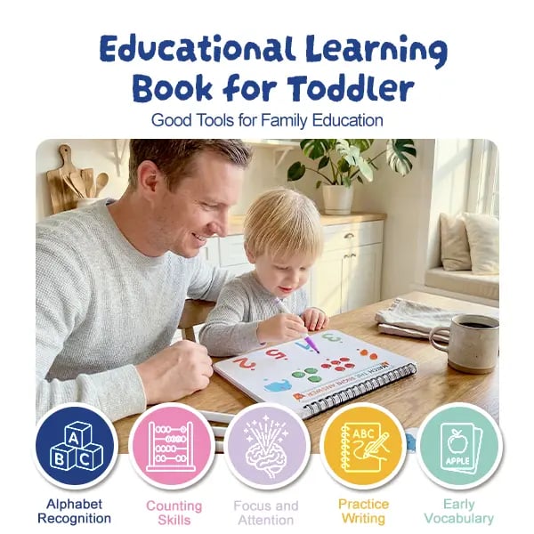 My Preschool Busy Book✨The Ultimate Learning Adventure for Little Hands!📚Hardcover & Non-Toxic & Smooth Rounded Corners.