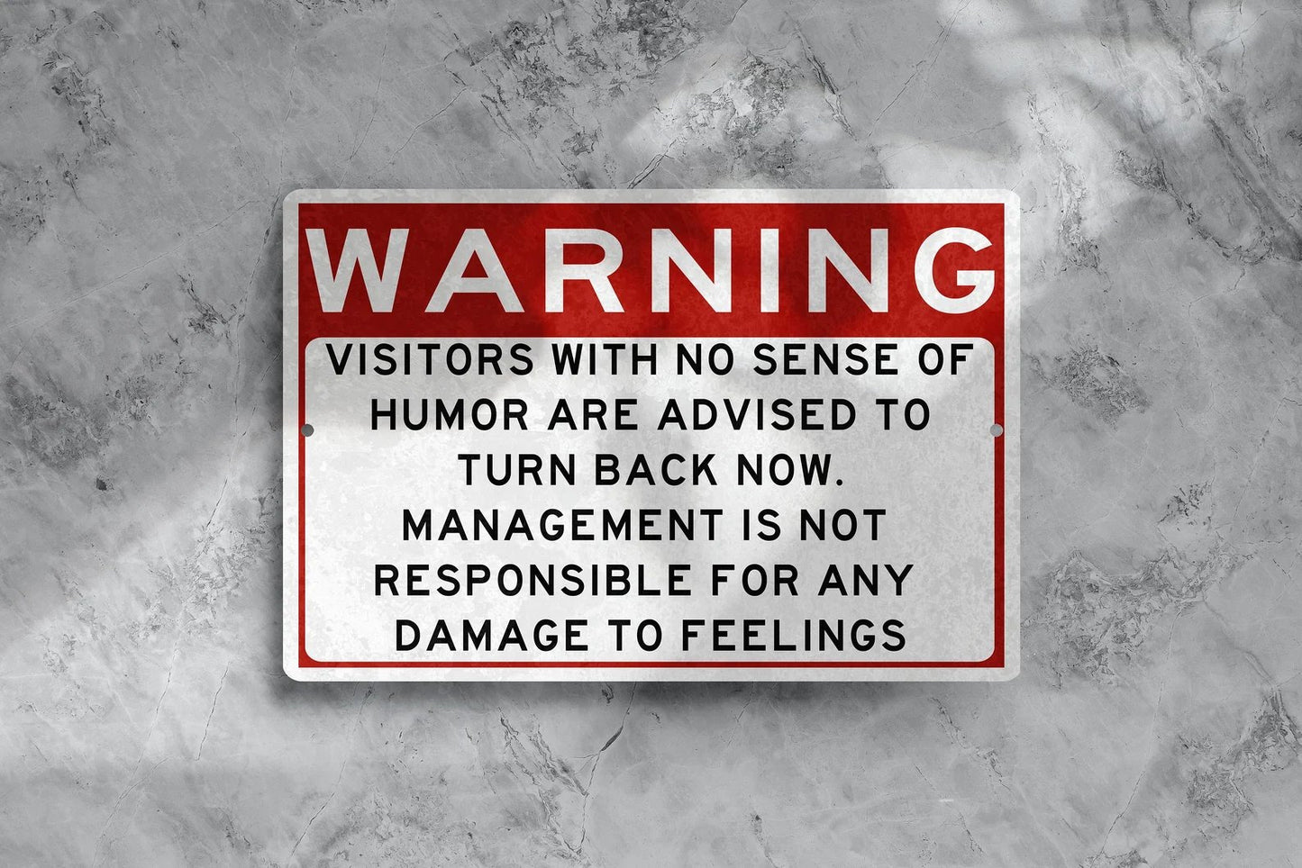 🚨 Warning Sign! Humor Zone Metal Wall Art Sign🪧🔥