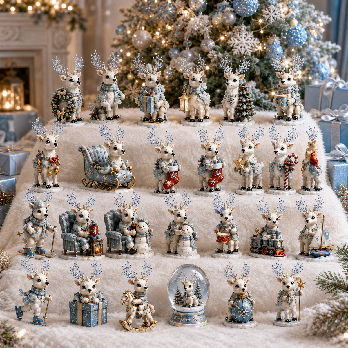 Reindeer Christmas countdown display