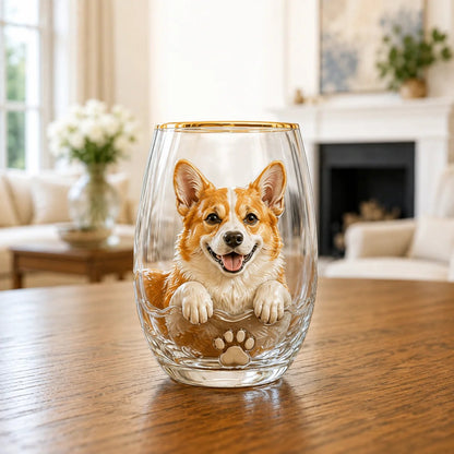 🐶 3D Dog Breed Glass Collection