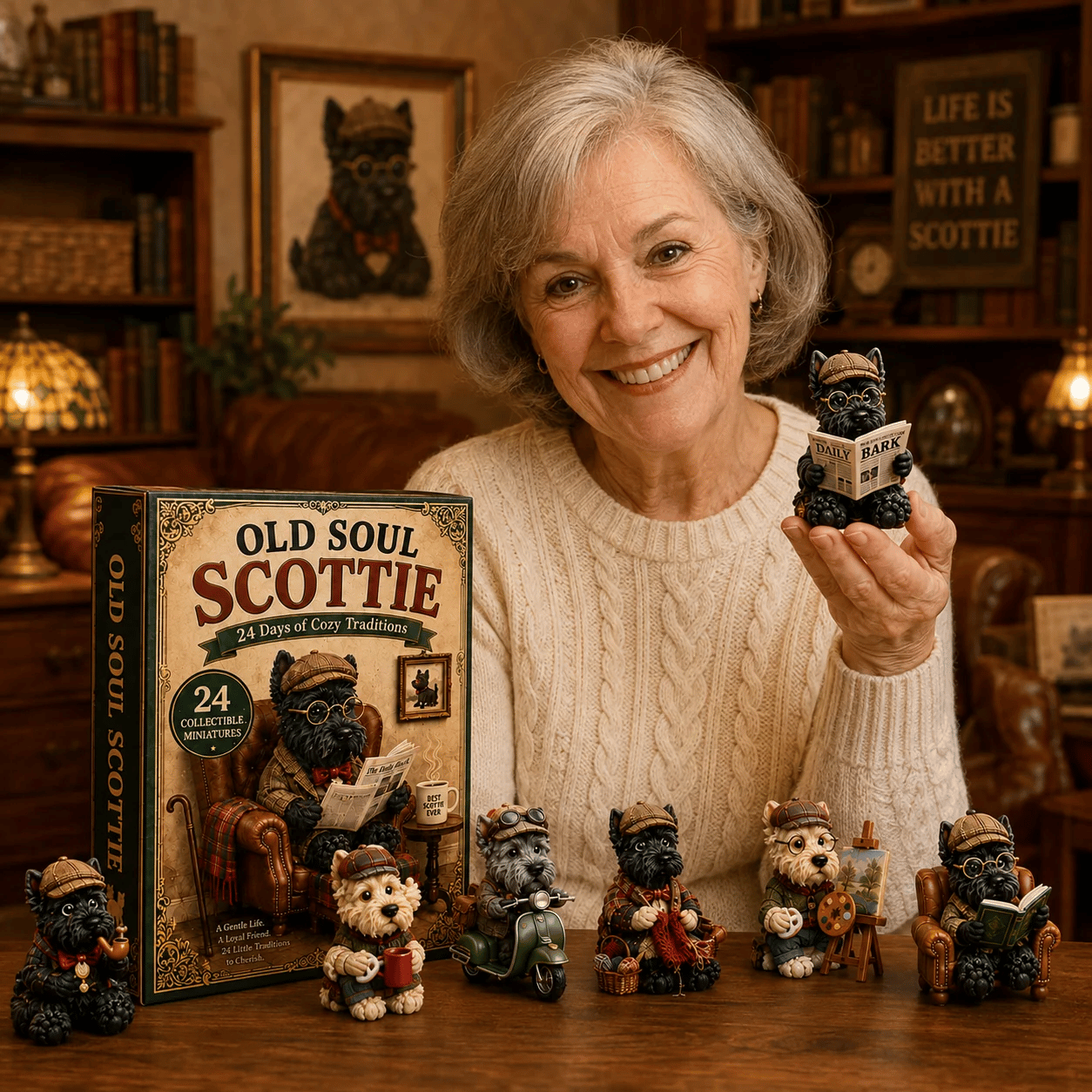 Old Soul Scottie Advent Calendar – 24 Scottish Terrier Miniatures