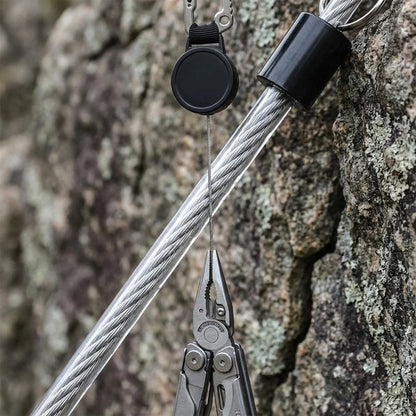 Heavy-Duty Retractable Keychain with Bottle Opener