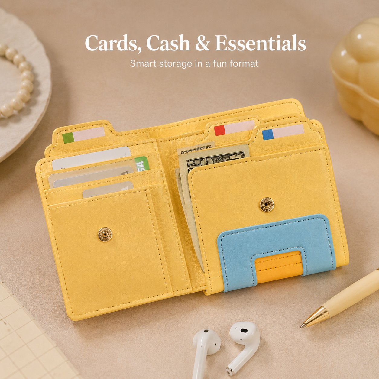 💾 Retro Folder Wallet | Slim, Lightweight & Easy-Carry Organizer for Daily Essentials