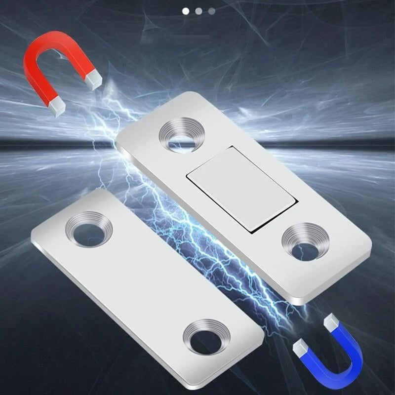 Magnetic Door Closer Without Perforations