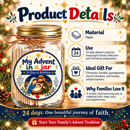 ✝️ Christian Advent in a Jar – Keep Christ at the Heart of Christmas