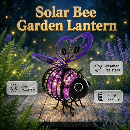 🎉🌙🍃🪴 49% OFF! Hanging Solar Bee Light – Warm Amber Glow, Flicker-Free, Perfect for Garden Parties, Camping, or Kids’ Rooms – Spread Joy Day and Night 🌞🌜