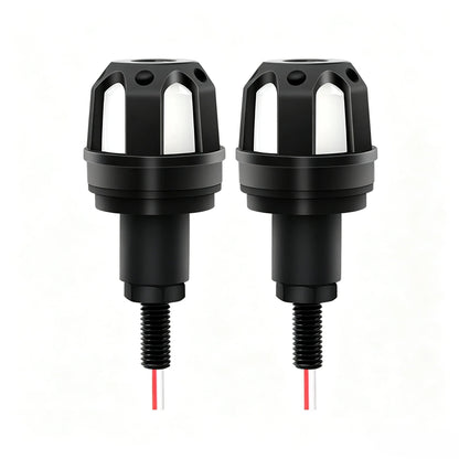🎉⚡ LED Motorcycle Bar End Turn Signals – 4 Colors, Universal Fit 99% of Models⚡