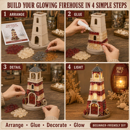 ⏳ Last Day 49% OFF – 🚒 Beginner-Friendly Vintage Firehouse Mosaic Light DIY Kit Collection | Complete Kit with Mosaic Pieces, LED Lights & Step-by-Step Guide Included 💕
