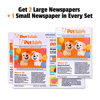 🎉🔥3-Pack Bundle🔥Crinkle Newspaper Dog Toy for Boredom Relief, Interactive Chew Toy for Dogs