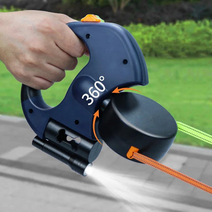 2-in-1 Multifunctional Retractable Dog Walker