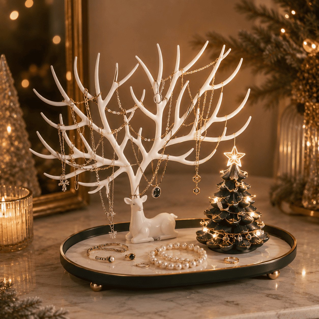 🔥Last Day 50% OFF - 💍✨Illuminated Jewelry Tree Organizer(📦Buy 2 Free Shipping)