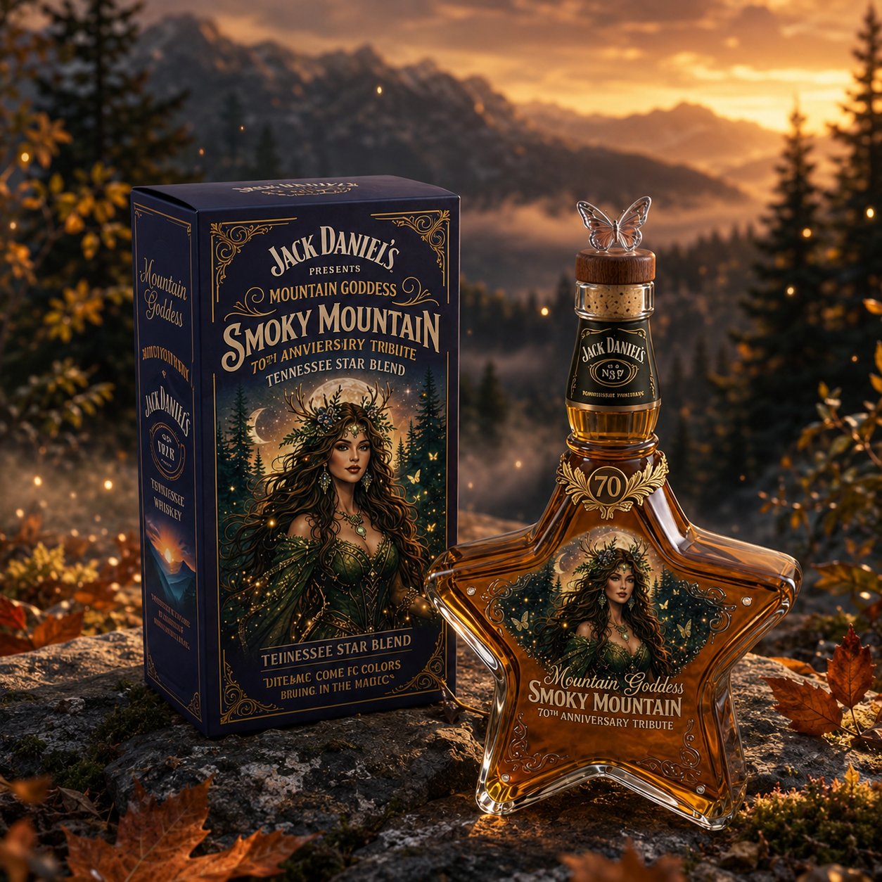 The Mountain Goddess Star-Shaped Decanter: Smoky Mountain Tribute Edition