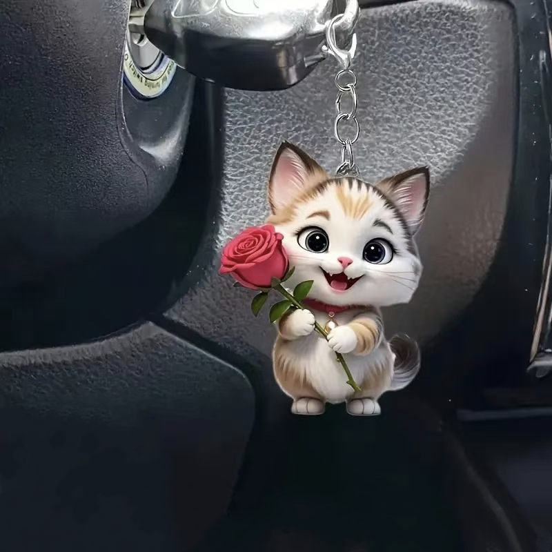 TODAY'S SPECIAL OFFER-50% OFF 🔥3D Stylish Dynamic Cute Cat Keychain