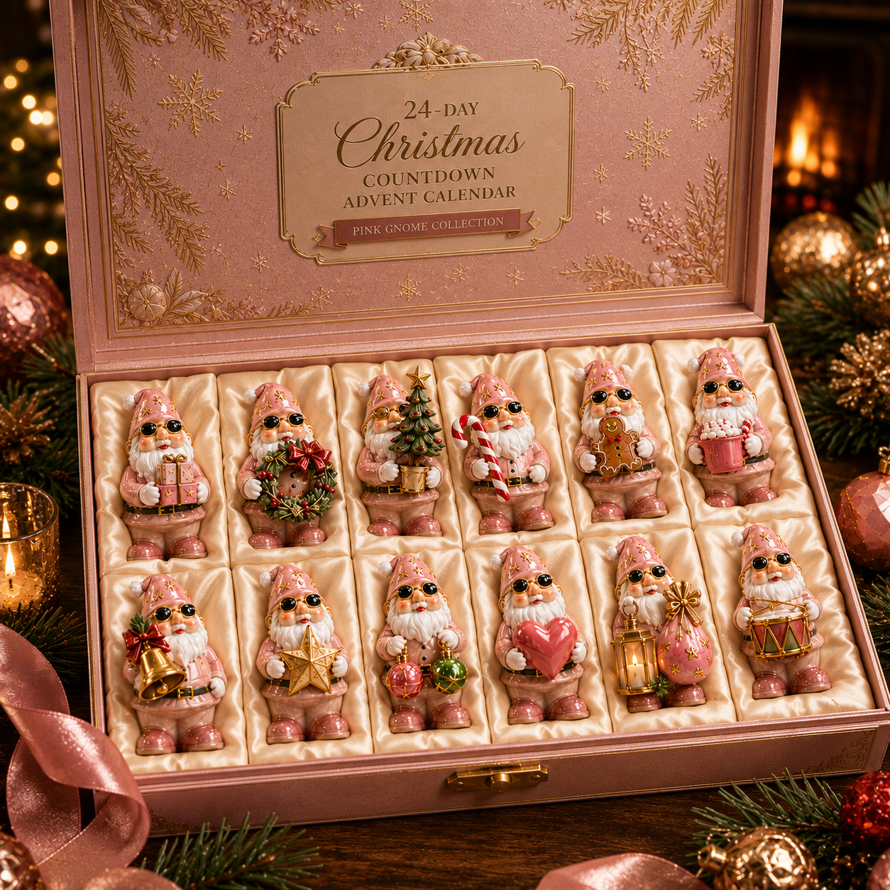 🔥24-Day Christmas Countdown Advent Calendar – Pink Dwarf Series