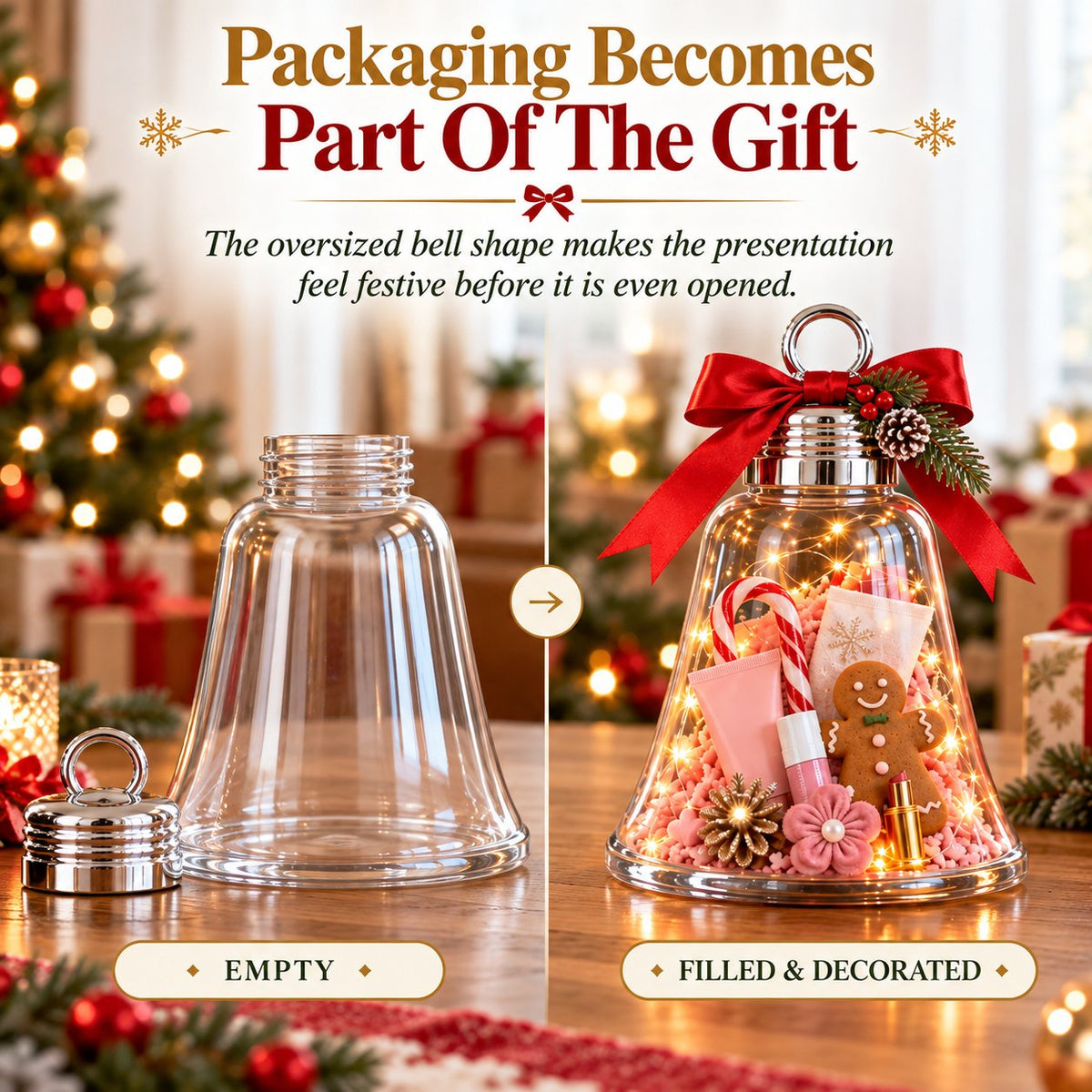 DIY Christmas Bell Gift Box