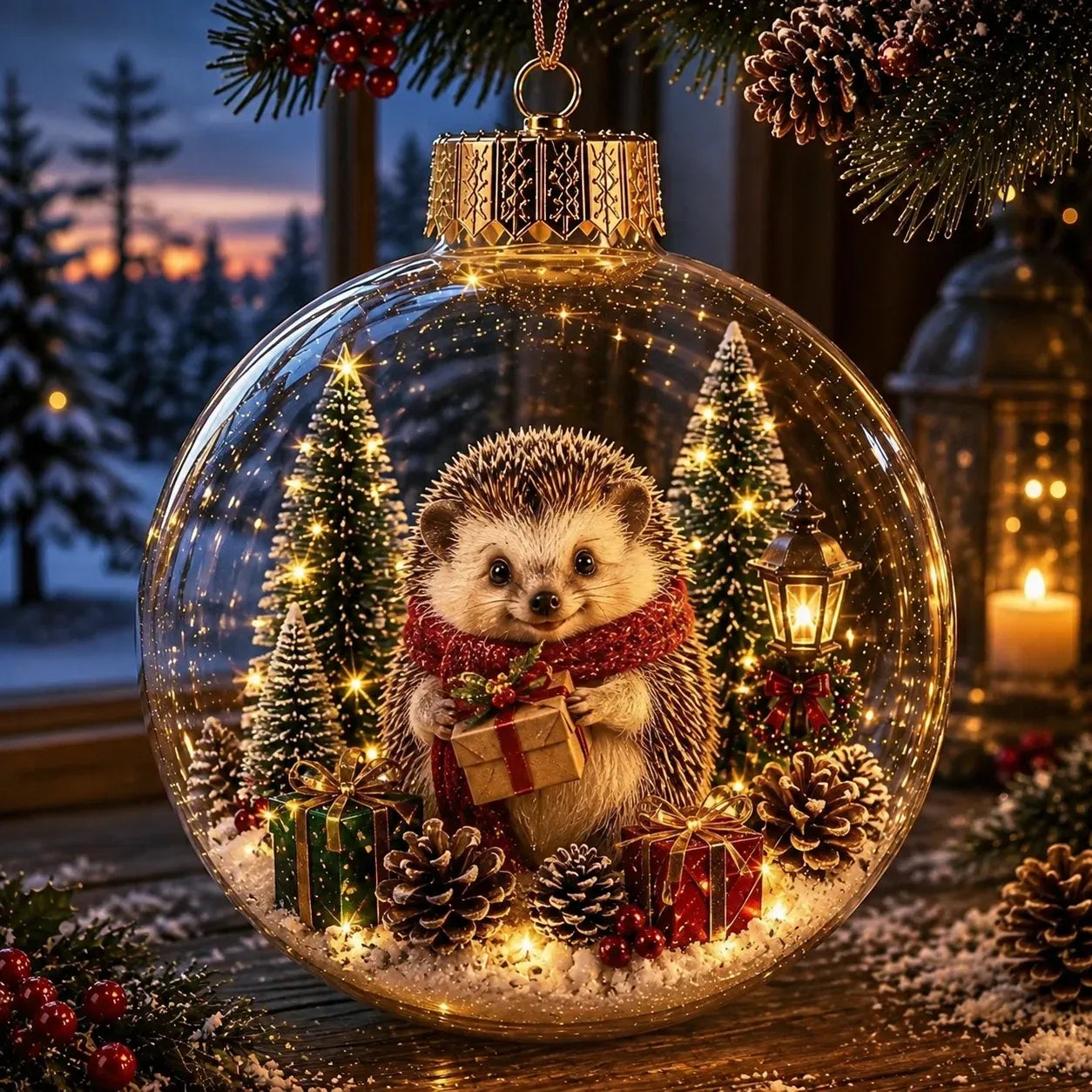🎄✨ Magical Glass Christmas Ornaments