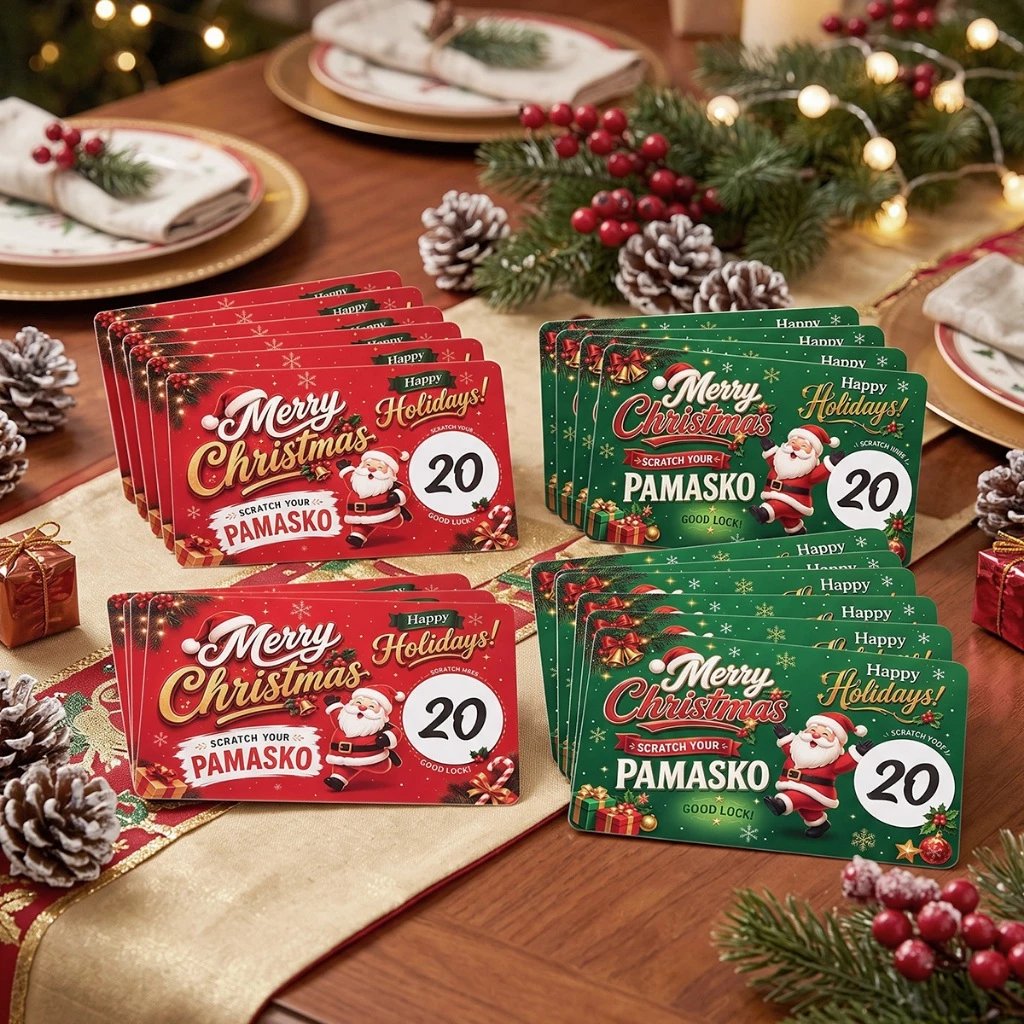 🎅 Christmas Scratch-Off Surprise Cards | Holiday Party Game