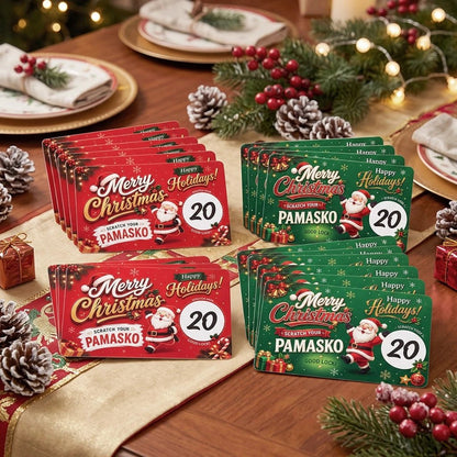 🎅 Christmas Scratch-Off Surprise Cards | Holiday Party Game
