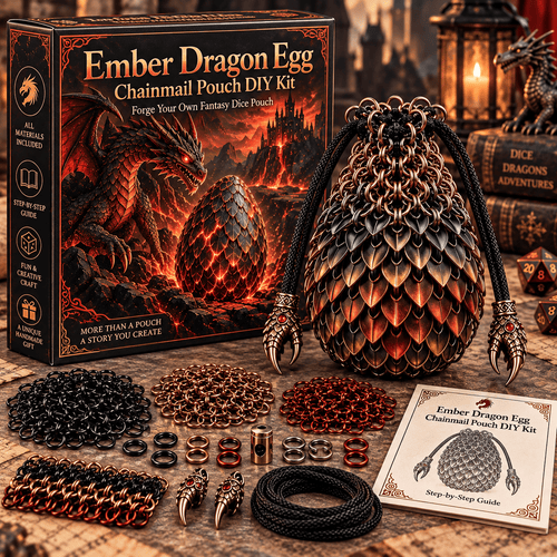 🔥Last Day 49% OFF - 🐉 Dragon Egg Chainmail Pouch DIY Kit