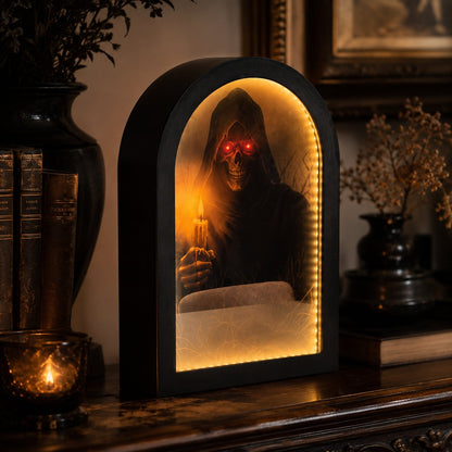 🎃👻 Spooky Halloween Decor Mirror, Gothic Mantel Wall Mirror🕸️