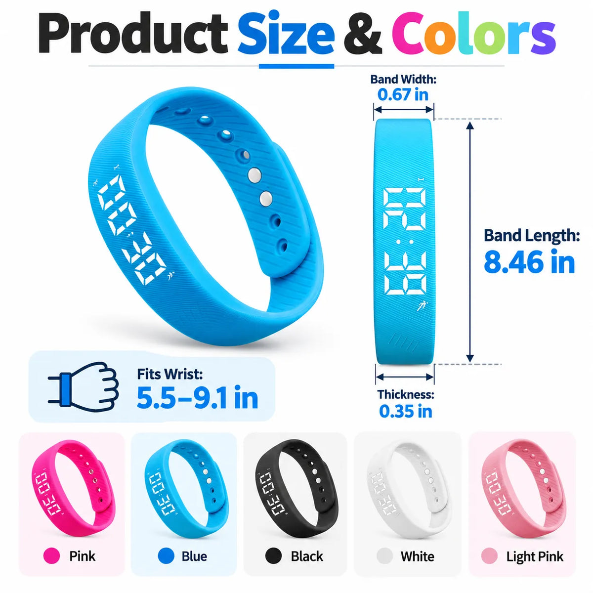 ⌚✨ Smart Fitness Band — Track Your Health, Stay Active & Live Smarter Every Day!