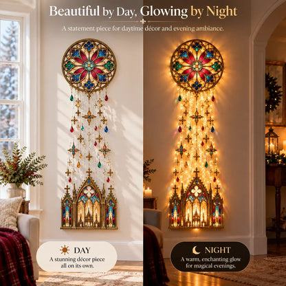 🔥😍Cathedral Grace Stained Glass Cascade Wall Light™