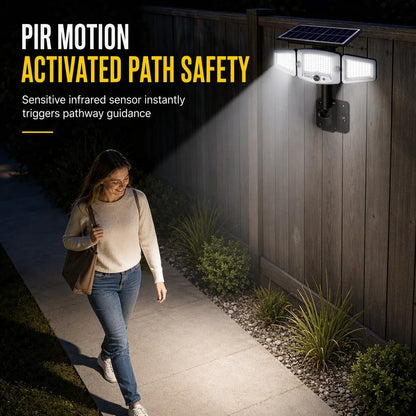 Solar 3-Head Motion Sensor Light