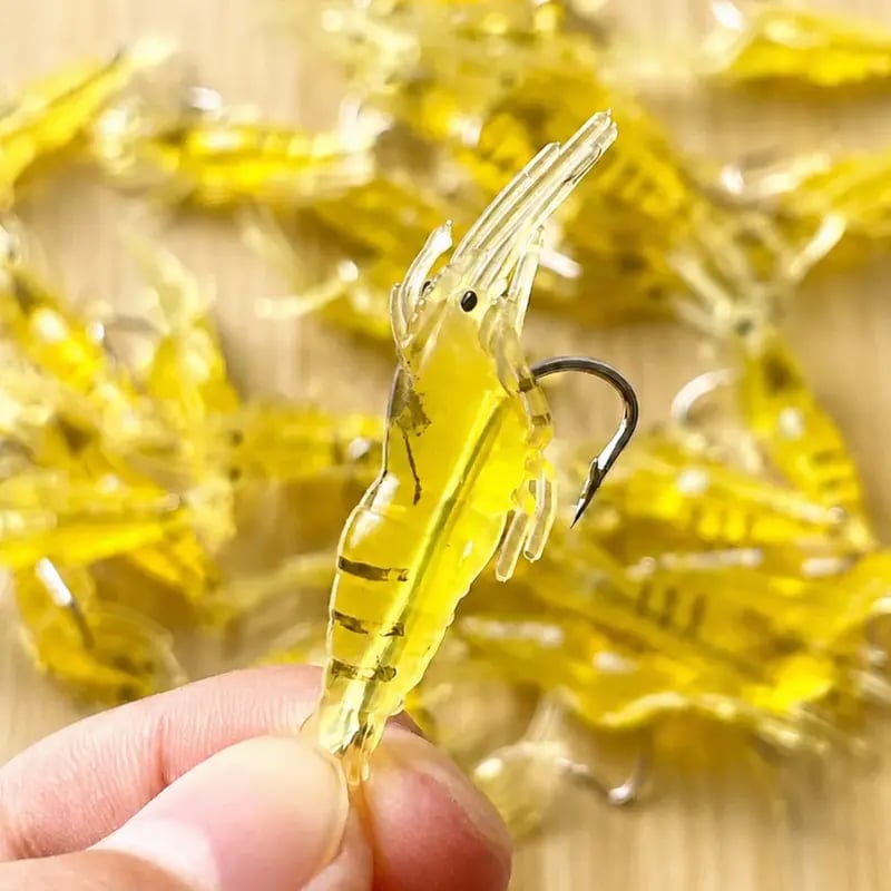 🦐 1.5‑Inch Realistic Shrimp Soft Fishing Lures (30 pcs/60pcs/90pcs)