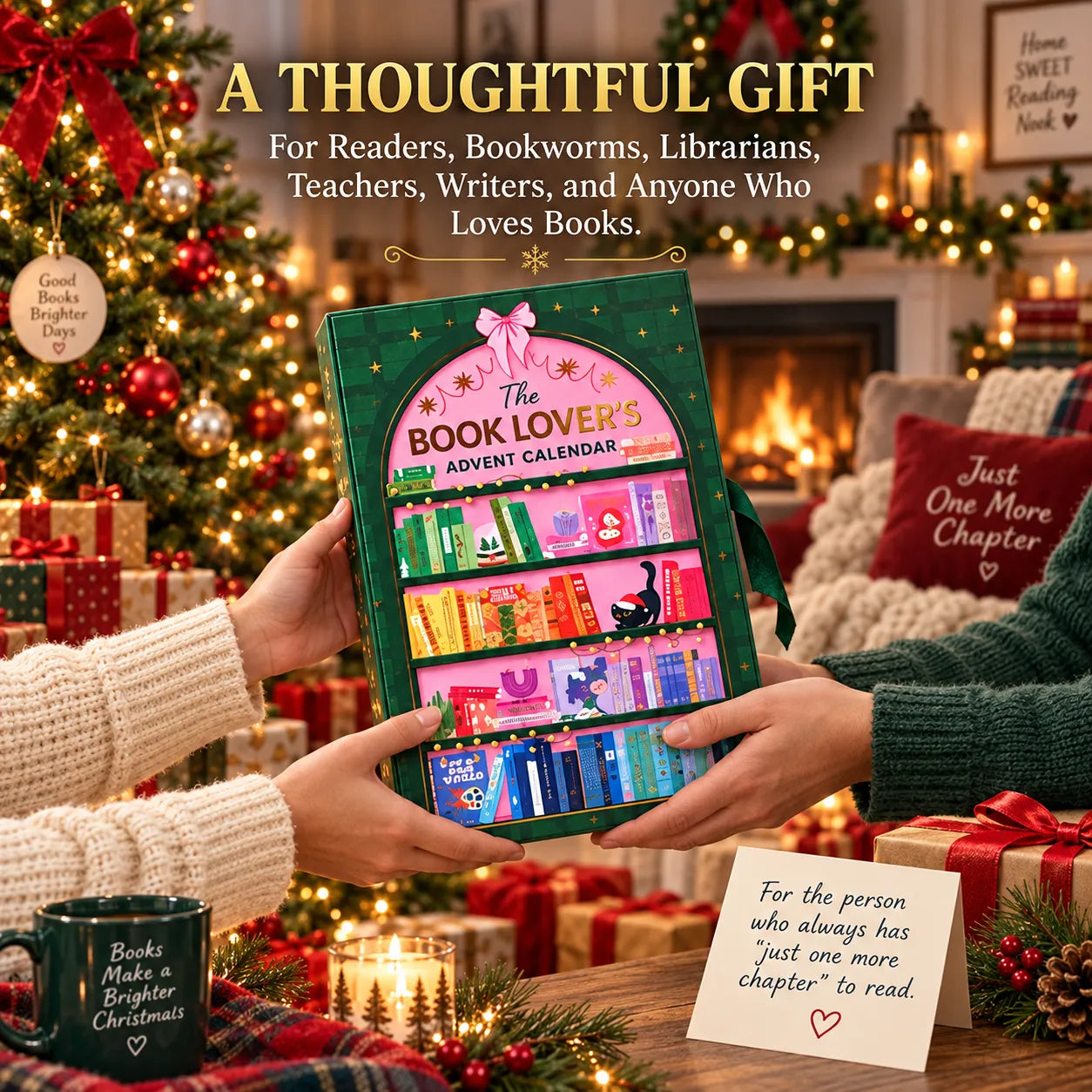 📚 🎄 The Book Lover's Advent Calendar - 🎁 A Christmas Countdown Made for People Who Love Books ❤️(📦Buy 2 Free Shipping)